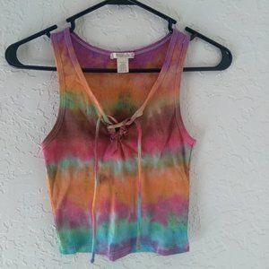 Tie dye crop top medium